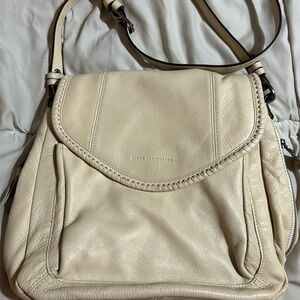 All for Love Aimee Kestenberg Cream Leather Crossbody